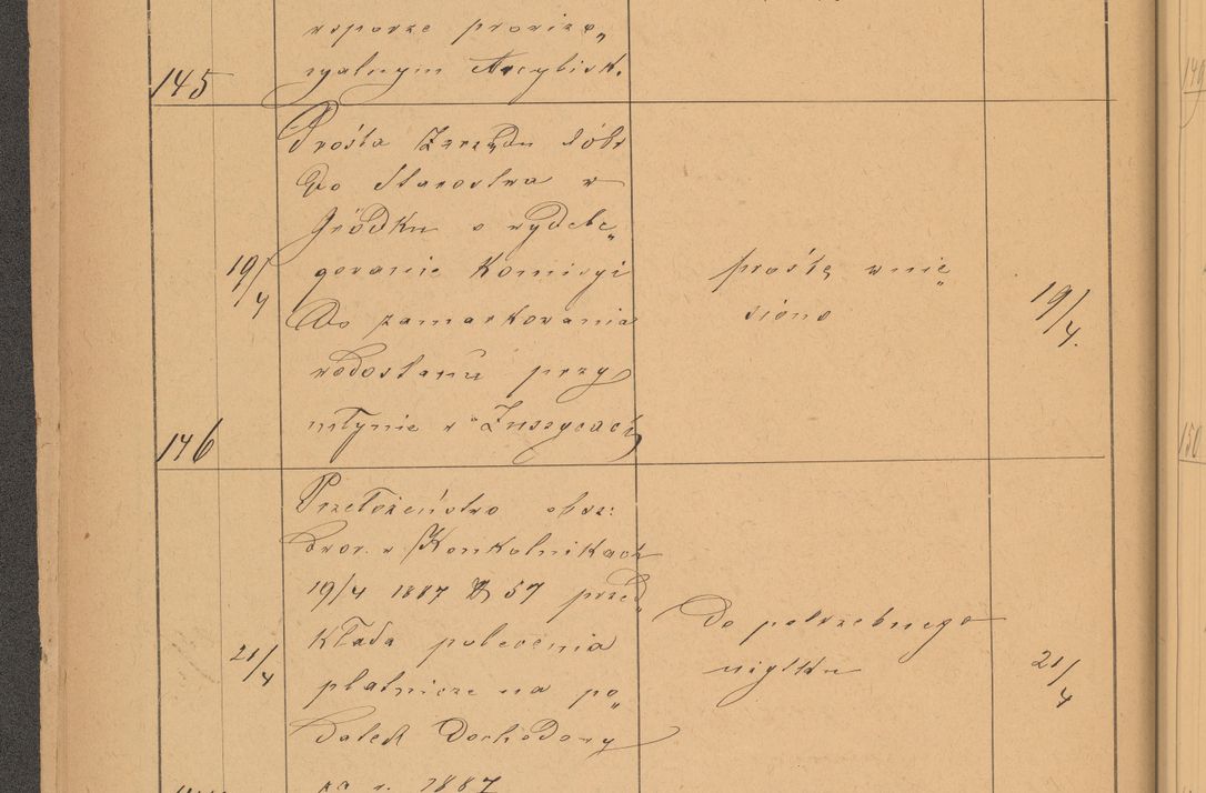 Zdjęcie nr 44 dla obiektu archiwalnego: Protokół czynności na rok 1887. Zarząd główny dóbr stoł. Arcybiskupstwa Lwowskiego o.ł.