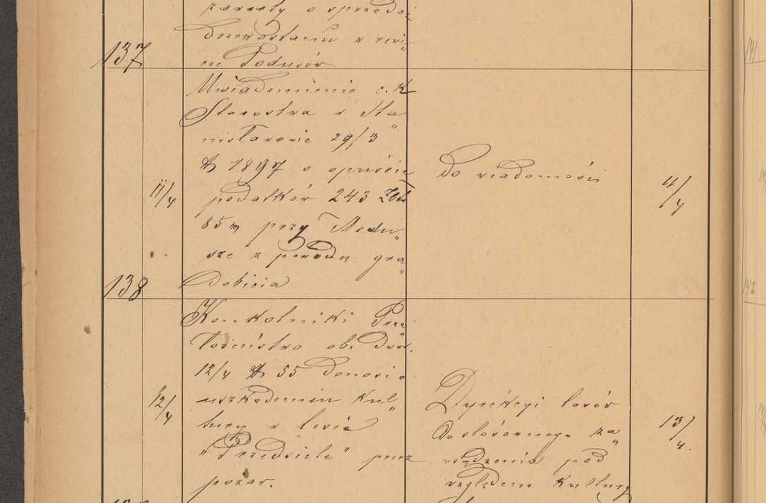 Zdjęcie nr 42 dla obiektu archiwalnego: Protokół czynności na rok 1887. Zarząd główny dóbr stoł. Arcybiskupstwa Lwowskiego o.ł.