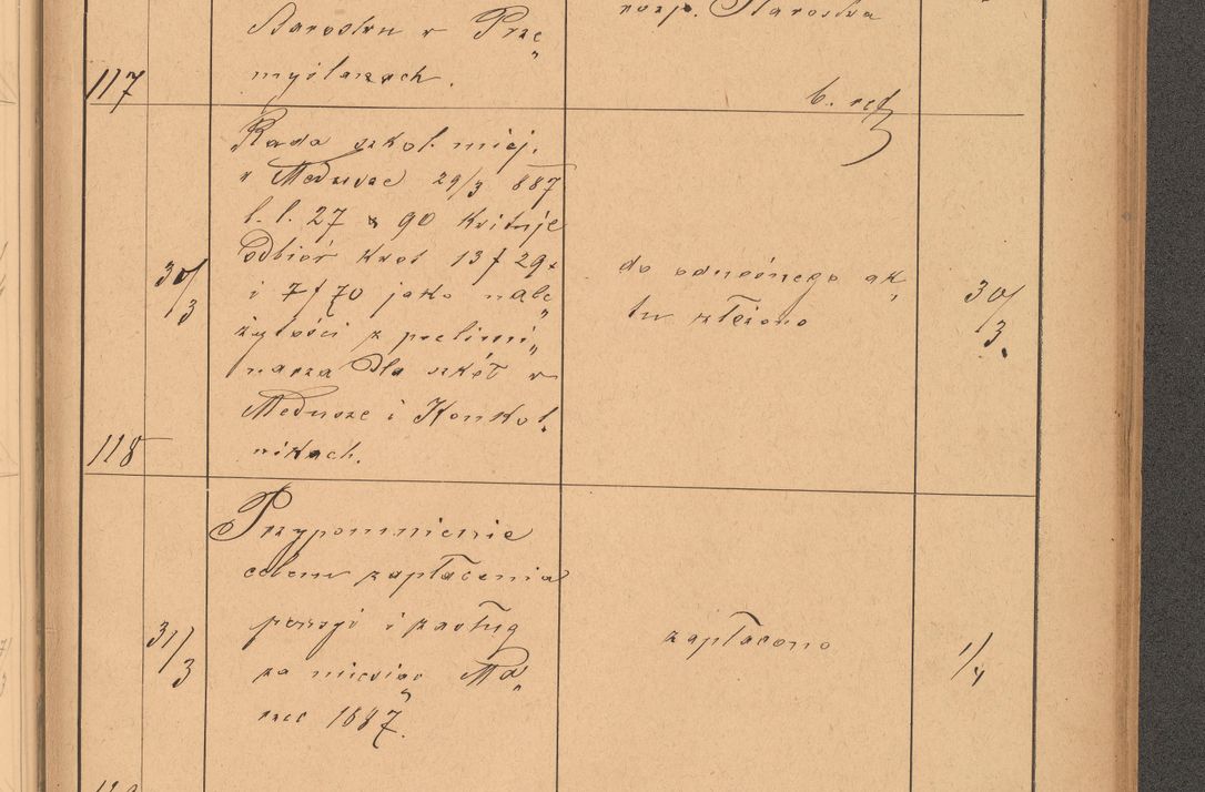 Zdjęcie nr 37 dla obiektu archiwalnego: Protokół czynności na rok 1887. Zarząd główny dóbr stoł. Arcybiskupstwa Lwowskiego o.ł.