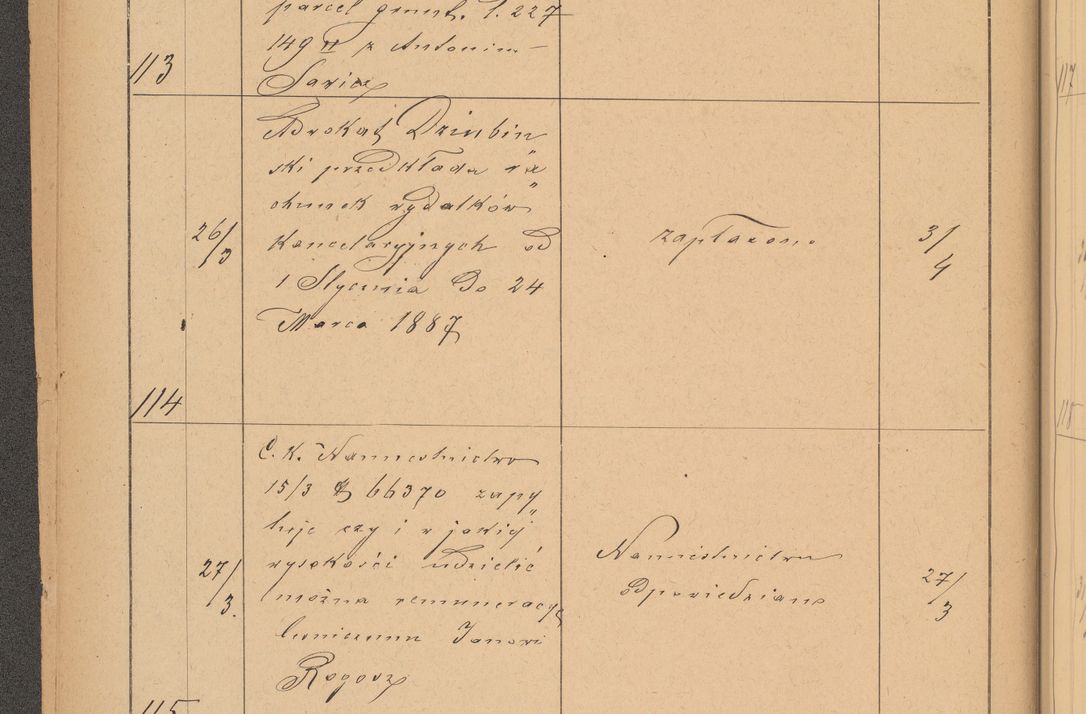 Zdjęcie nr 36 dla obiektu archiwalnego: Protokół czynności na rok 1887. Zarząd główny dóbr stoł. Arcybiskupstwa Lwowskiego o.ł.