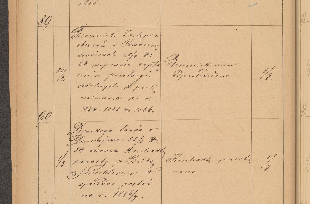 Zdjęcie nr 30 dla obiektu archiwalnego: Protokół czynności na rok 1887. Zarząd główny dóbr stoł. Arcybiskupstwa Lwowskiego o.ł.