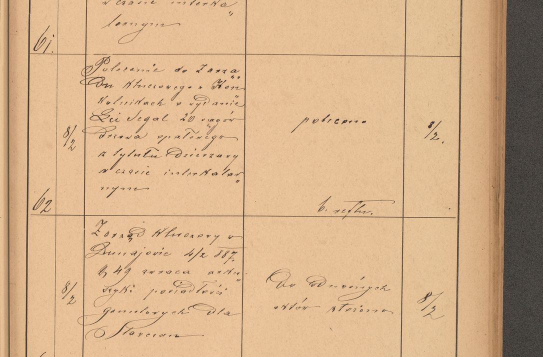 Zdjęcie nr 23 dla obiektu archiwalnego: Protokół czynności na rok 1887. Zarząd główny dóbr stoł. Arcybiskupstwa Lwowskiego o.ł.