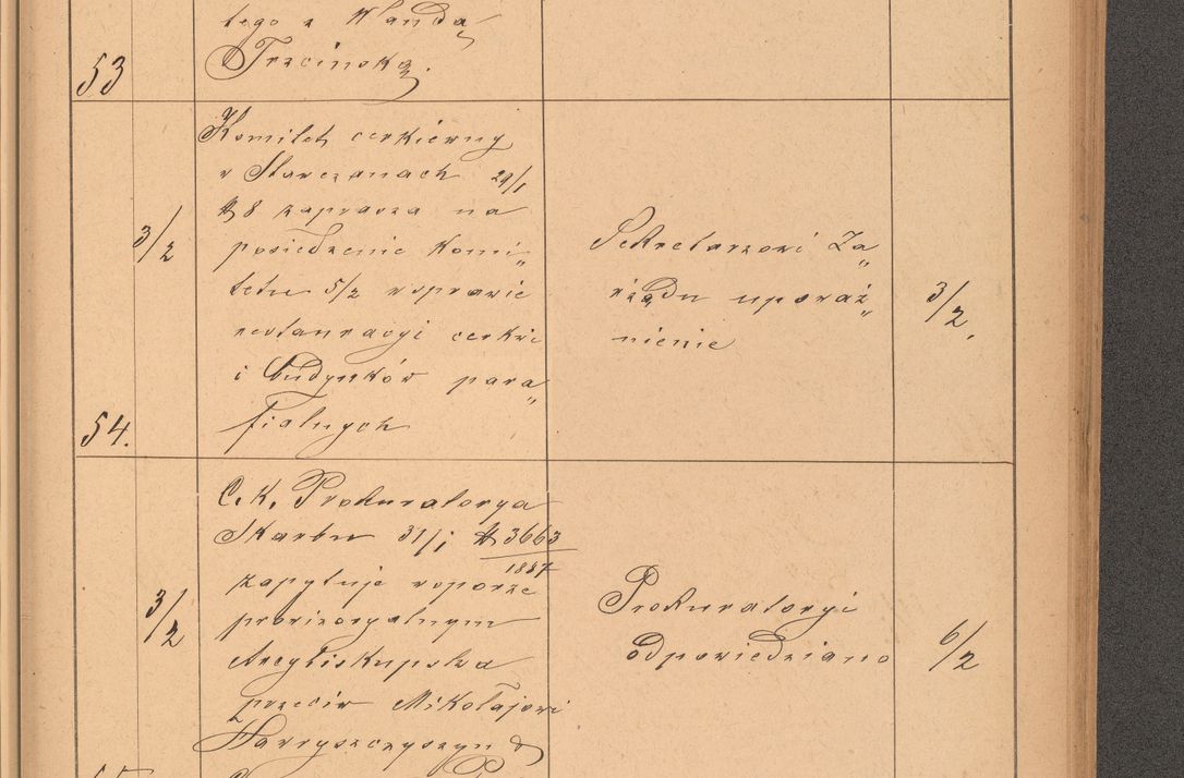 Zdjęcie nr 21 dla obiektu archiwalnego: Protokół czynności na rok 1887. Zarząd główny dóbr stoł. Arcybiskupstwa Lwowskiego o.ł.