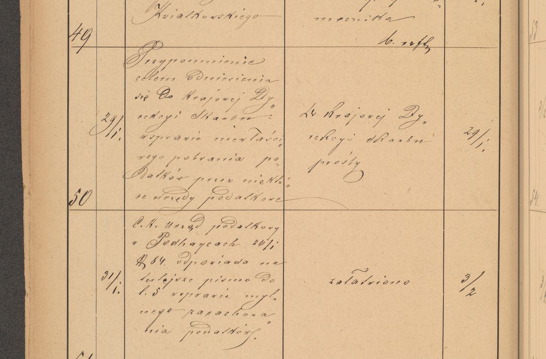 Zdjęcie nr 20 dla obiektu archiwalnego: Protokół czynności na rok 1887. Zarząd główny dóbr stoł. Arcybiskupstwa Lwowskiego o.ł.