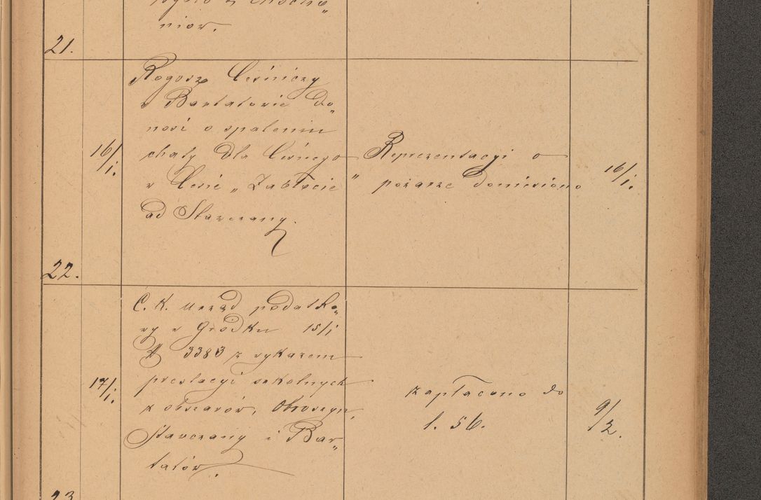 Zdjęcie nr 13 dla obiektu archiwalnego: Protokół czynności na rok 1887. Zarząd główny dóbr stoł. Arcybiskupstwa Lwowskiego o.ł.
