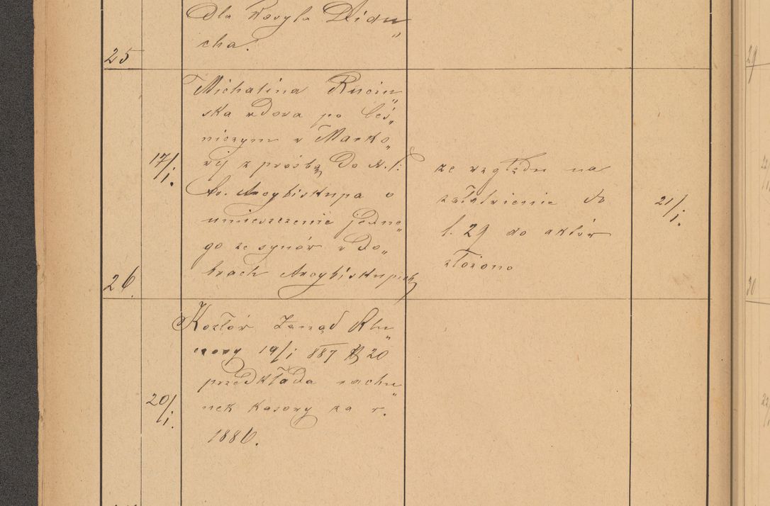 Zdjęcie nr 14 dla obiektu archiwalnego: Protokół czynności na rok 1887. Zarząd główny dóbr stoł. Arcybiskupstwa Lwowskiego o.ł.