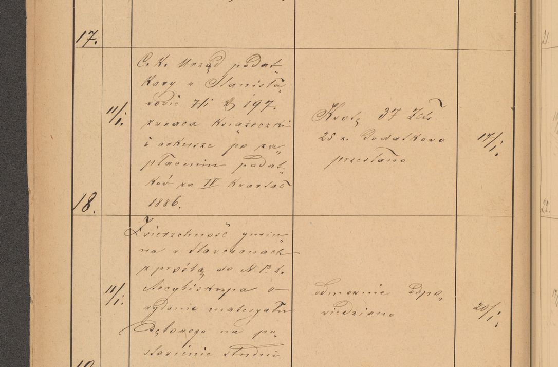 Zdjęcie nr 12 dla obiektu archiwalnego: Protokół czynności na rok 1887. Zarząd główny dóbr stoł. Arcybiskupstwa Lwowskiego o.ł.