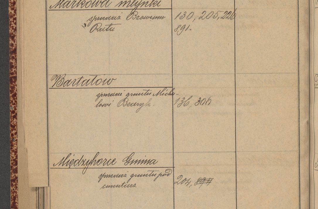Zdjęcie nr 124 dla obiektu archiwalnego: Indeks 1908.