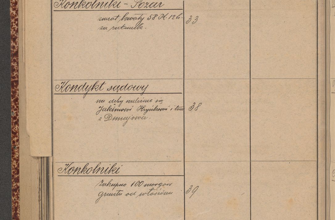 Zdjęcie nr 102 dla obiektu archiwalnego: Indeks 1908.