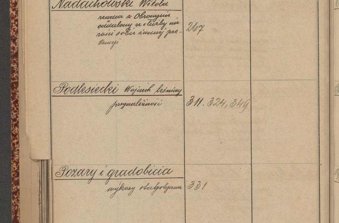Zdjęcie nr 106 dla obiektu archiwalnego: Indeks 1908.