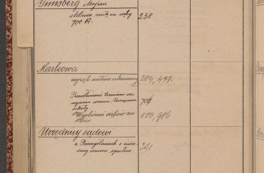 Zdjęcie nr 72 dla obiektu archiwalnego: Indeks 1908.