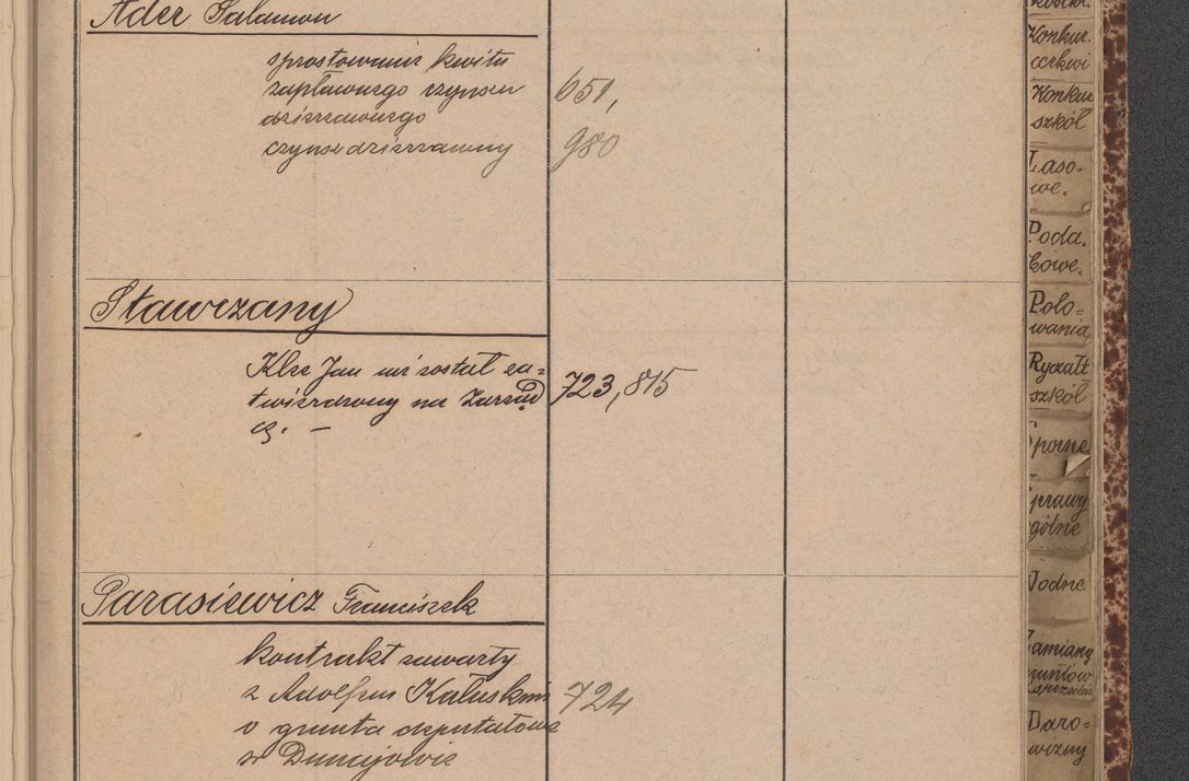 Zdjęcie nr 33 dla obiektu archiwalnego: Indeks 1908.