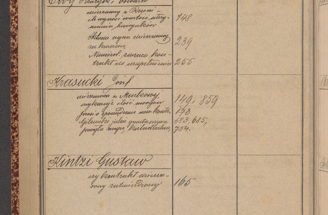 Zdjęcie nr 30 dla obiektu archiwalnego: Indeks 1908.