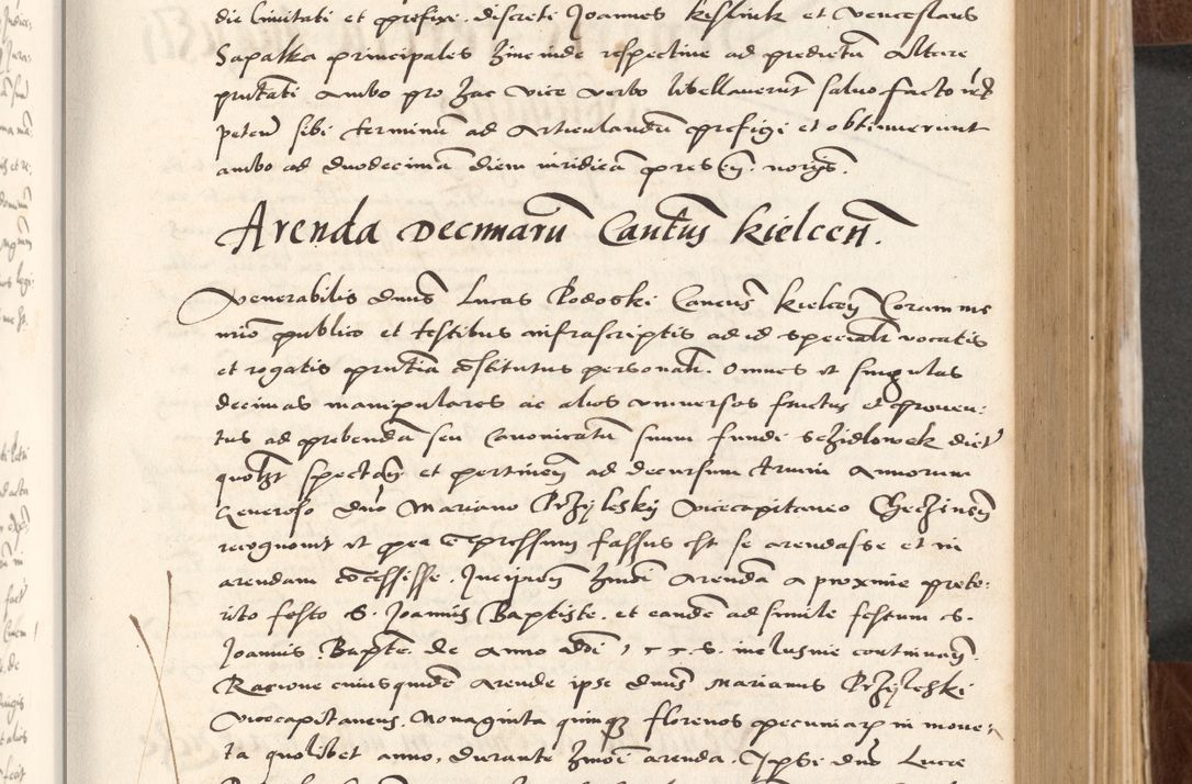 Zdjęcie nr 203 dla obiektu archiwalnego: Acta actorum causarum, sententiarum tam diffinitivarum quam interlocutoriam, obligationum, constitutionum, contractuum etc. coram reverendo patre domino Petro Porembski preposito Oswieczimensi, canonico et officiali Cracoviensi de anno Domini millesimo DºLº quarto, indictione duodecima, pontificatus sanctissimi in Christo patris et domini nostri domini Julii divina providencia papae eius nominis tercii, anno quarto, a die et mense infrasciptis continuantur