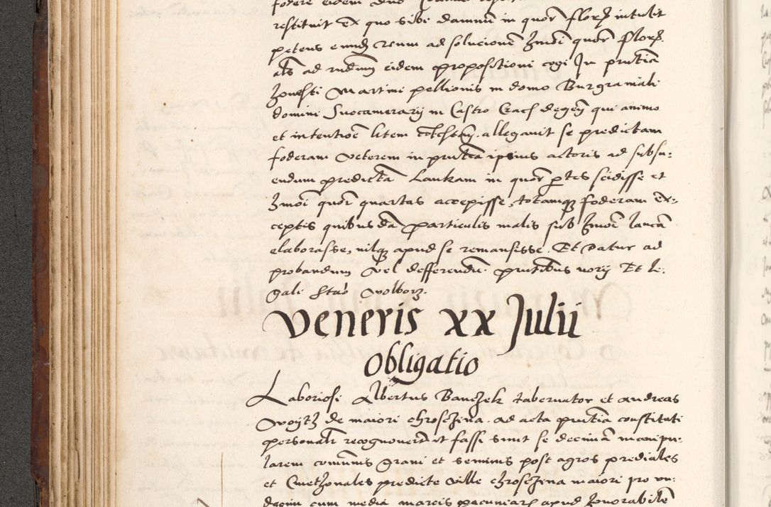Zdjęcie nr 198 dla obiektu archiwalnego: Acta actorum causarum, sententiarum tam diffinitivarum quam interlocutoriam, obligationum, constitutionum, contractuum etc. coram reverendo patre domino Petro Porembski preposito Oswieczimensi, canonico et officiali Cracoviensi de anno Domini millesimo DºLº quarto, indictione duodecima, pontificatus sanctissimi in Christo patris et domini nostri domini Julii divina providencia papae eius nominis tercii, anno quarto, a die et mense infrasciptis continuantur