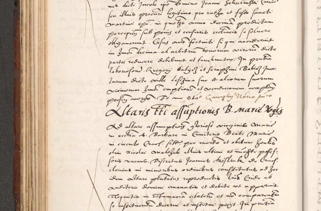Zdjęcie nr 200 dla obiektu archiwalnego: Acta actorum causarum, sententiarum tam diffinitivarum quam interlocutoriam, obligationum, constitutionum, contractuum etc. coram reverendo patre domino Petro Porembski preposito Oswieczimensi, canonico et officiali Cracoviensi de anno Domini millesimo DºLº quarto, indictione duodecima, pontificatus sanctissimi in Christo patris et domini nostri domini Julii divina providencia papae eius nominis tercii, anno quarto, a die et mense infrasciptis continuantur