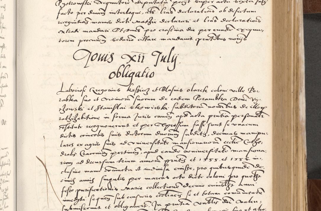 Zdjęcie nr 193 dla obiektu archiwalnego: Acta actorum causarum, sententiarum tam diffinitivarum quam interlocutoriam, obligationum, constitutionum, contractuum etc. coram reverendo patre domino Petro Porembski preposito Oswieczimensi, canonico et officiali Cracoviensi de anno Domini millesimo DºLº quarto, indictione duodecima, pontificatus sanctissimi in Christo patris et domini nostri domini Julii divina providencia papae eius nominis tercii, anno quarto, a die et mense infrasciptis continuantur
