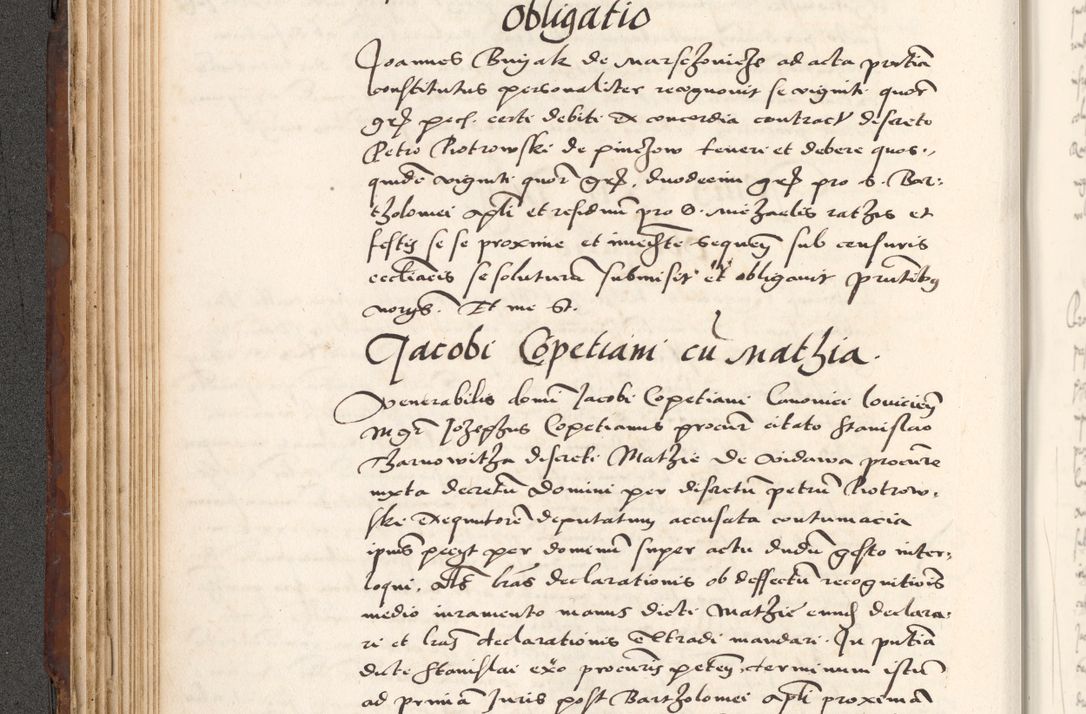 Zdjęcie nr 194 dla obiektu archiwalnego: Acta actorum causarum, sententiarum tam diffinitivarum quam interlocutoriam, obligationum, constitutionum, contractuum etc. coram reverendo patre domino Petro Porembski preposito Oswieczimensi, canonico et officiali Cracoviensi de anno Domini millesimo DºLº quarto, indictione duodecima, pontificatus sanctissimi in Christo patris et domini nostri domini Julii divina providencia papae eius nominis tercii, anno quarto, a die et mense infrasciptis continuantur
