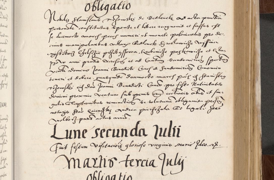 Zdjęcie nr 179 dla obiektu archiwalnego: Acta actorum causarum, sententiarum tam diffinitivarum quam interlocutoriam, obligationum, constitutionum, contractuum etc. coram reverendo patre domino Petro Porembski preposito Oswieczimensi, canonico et officiali Cracoviensi de anno Domini millesimo DºLº quarto, indictione duodecima, pontificatus sanctissimi in Christo patris et domini nostri domini Julii divina providencia papae eius nominis tercii, anno quarto, a die et mense infrasciptis continuantur