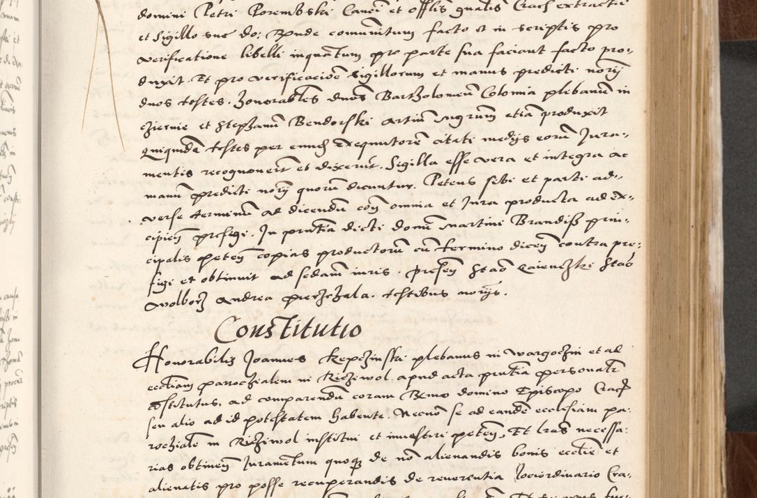 Zdjęcie nr 175 dla obiektu archiwalnego: Acta actorum causarum, sententiarum tam diffinitivarum quam interlocutoriam, obligationum, constitutionum, contractuum etc. coram reverendo patre domino Petro Porembski preposito Oswieczimensi, canonico et officiali Cracoviensi de anno Domini millesimo DºLº quarto, indictione duodecima, pontificatus sanctissimi in Christo patris et domini nostri domini Julii divina providencia papae eius nominis tercii, anno quarto, a die et mense infrasciptis continuantur