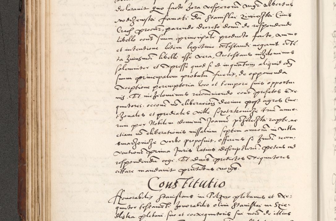 Zdjęcie nr 176 dla obiektu archiwalnego: Acta actorum causarum, sententiarum tam diffinitivarum quam interlocutoriam, obligationum, constitutionum, contractuum etc. coram reverendo patre domino Petro Porembski preposito Oswieczimensi, canonico et officiali Cracoviensi de anno Domini millesimo DºLº quarto, indictione duodecima, pontificatus sanctissimi in Christo patris et domini nostri domini Julii divina providencia papae eius nominis tercii, anno quarto, a die et mense infrasciptis continuantur