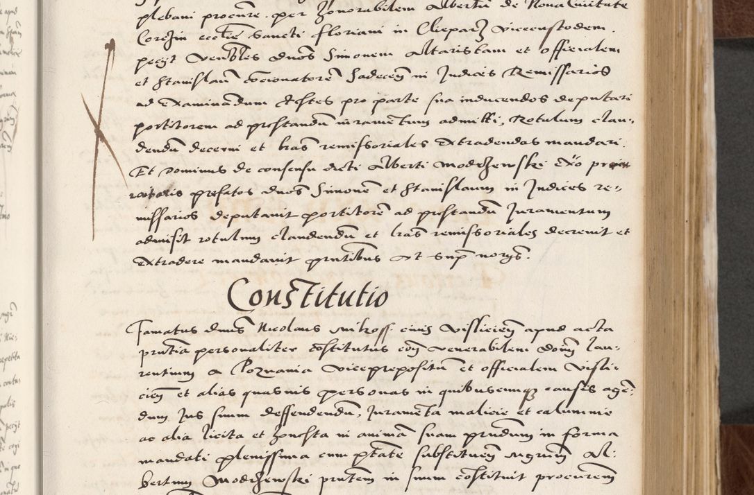 Zdjęcie nr 171 dla obiektu archiwalnego: Acta actorum causarum, sententiarum tam diffinitivarum quam interlocutoriam, obligationum, constitutionum, contractuum etc. coram reverendo patre domino Petro Porembski preposito Oswieczimensi, canonico et officiali Cracoviensi de anno Domini millesimo DºLº quarto, indictione duodecima, pontificatus sanctissimi in Christo patris et domini nostri domini Julii divina providencia papae eius nominis tercii, anno quarto, a die et mense infrasciptis continuantur