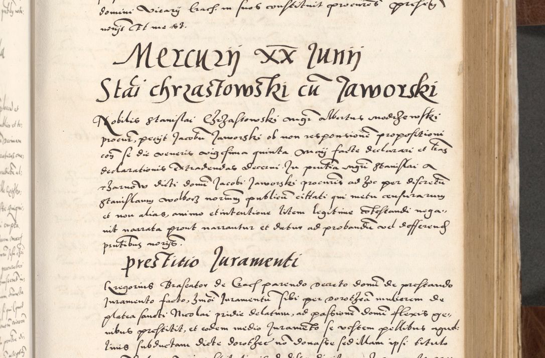 Zdjęcie nr 163 dla obiektu archiwalnego: Acta actorum causarum, sententiarum tam diffinitivarum quam interlocutoriam, obligationum, constitutionum, contractuum etc. coram reverendo patre domino Petro Porembski preposito Oswieczimensi, canonico et officiali Cracoviensi de anno Domini millesimo DºLº quarto, indictione duodecima, pontificatus sanctissimi in Christo patris et domini nostri domini Julii divina providencia papae eius nominis tercii, anno quarto, a die et mense infrasciptis continuantur