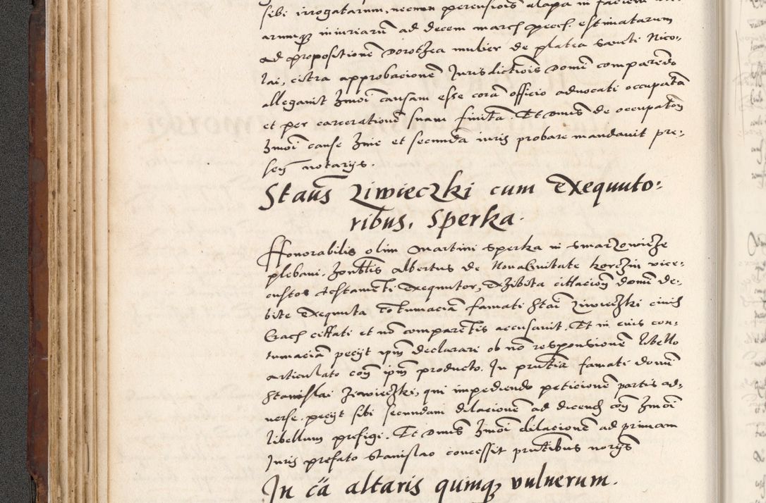 Zdjęcie nr 164 dla obiektu archiwalnego: Acta actorum causarum, sententiarum tam diffinitivarum quam interlocutoriam, obligationum, constitutionum, contractuum etc. coram reverendo patre domino Petro Porembski preposito Oswieczimensi, canonico et officiali Cracoviensi de anno Domini millesimo DºLº quarto, indictione duodecima, pontificatus sanctissimi in Christo patris et domini nostri domini Julii divina providencia papae eius nominis tercii, anno quarto, a die et mense infrasciptis continuantur