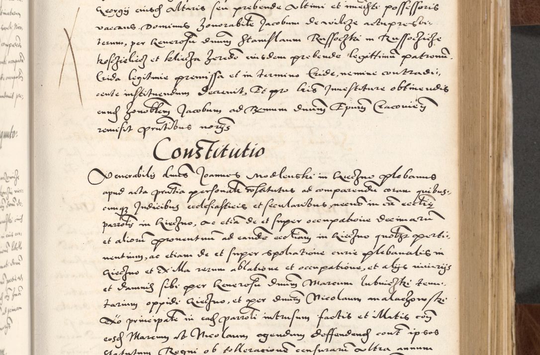 Zdjęcie nr 165 dla obiektu archiwalnego: Acta actorum causarum, sententiarum tam diffinitivarum quam interlocutoriam, obligationum, constitutionum, contractuum etc. coram reverendo patre domino Petro Porembski preposito Oswieczimensi, canonico et officiali Cracoviensi de anno Domini millesimo DºLº quarto, indictione duodecima, pontificatus sanctissimi in Christo patris et domini nostri domini Julii divina providencia papae eius nominis tercii, anno quarto, a die et mense infrasciptis continuantur