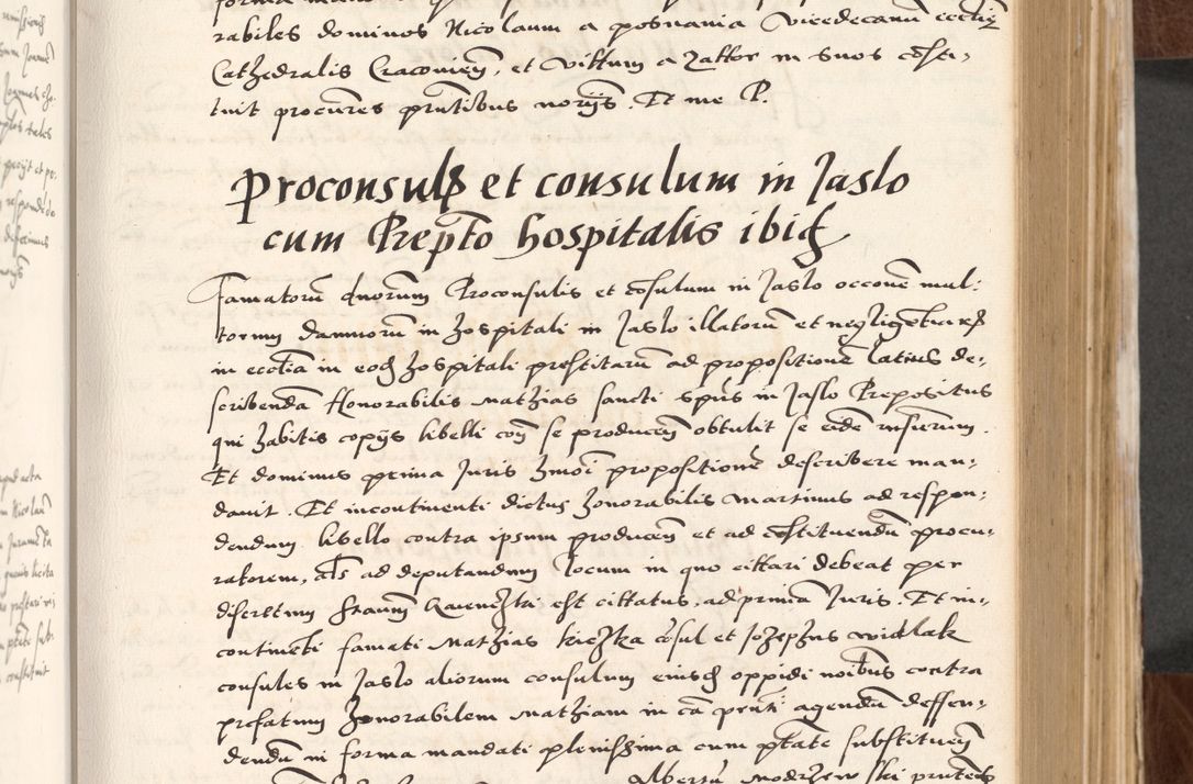 Zdjęcie nr 159 dla obiektu archiwalnego: Acta actorum causarum, sententiarum tam diffinitivarum quam interlocutoriam, obligationum, constitutionum, contractuum etc. coram reverendo patre domino Petro Porembski preposito Oswieczimensi, canonico et officiali Cracoviensi de anno Domini millesimo DºLº quarto, indictione duodecima, pontificatus sanctissimi in Christo patris et domini nostri domini Julii divina providencia papae eius nominis tercii, anno quarto, a die et mense infrasciptis continuantur