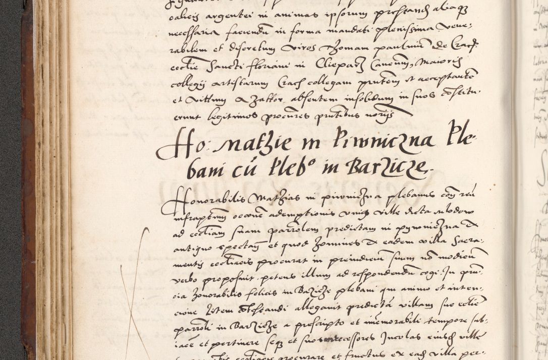 Zdjęcie nr 156 dla obiektu archiwalnego: Acta actorum causarum, sententiarum tam diffinitivarum quam interlocutoriam, obligationum, constitutionum, contractuum etc. coram reverendo patre domino Petro Porembski preposito Oswieczimensi, canonico et officiali Cracoviensi de anno Domini millesimo DºLº quarto, indictione duodecima, pontificatus sanctissimi in Christo patris et domini nostri domini Julii divina providencia papae eius nominis tercii, anno quarto, a die et mense infrasciptis continuantur