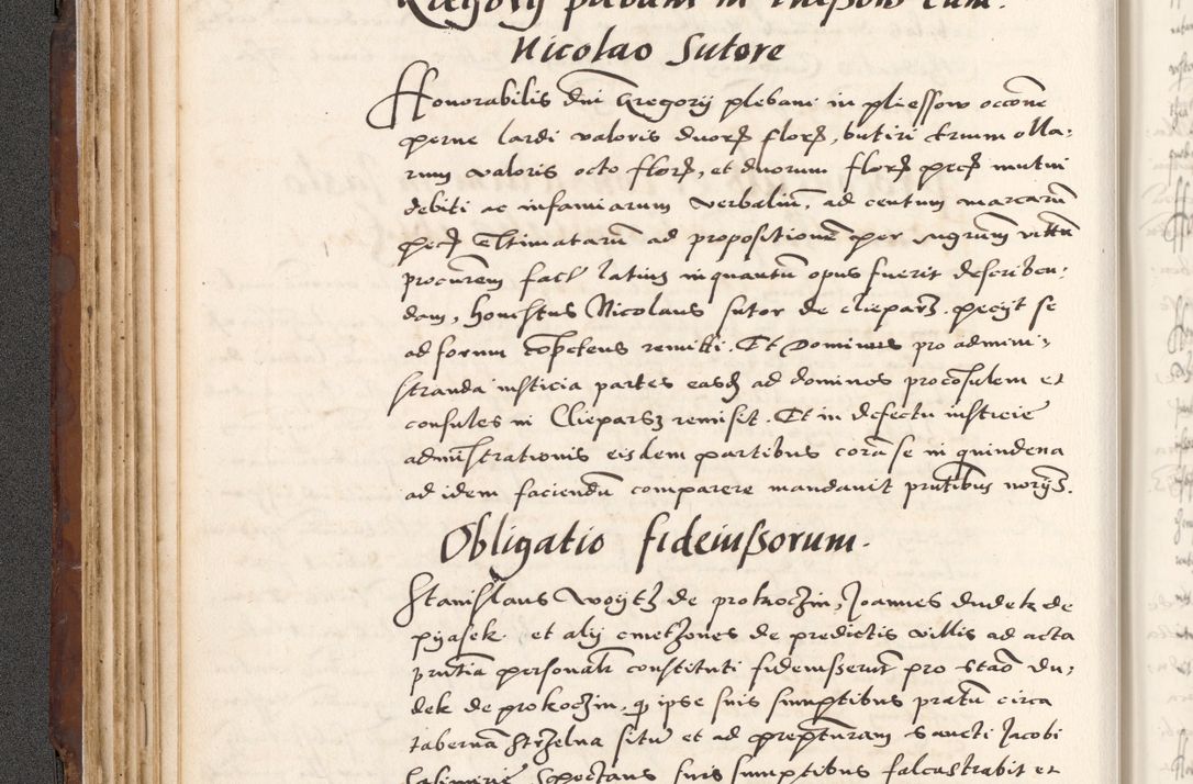 Zdjęcie nr 160 dla obiektu archiwalnego: Acta actorum causarum, sententiarum tam diffinitivarum quam interlocutoriam, obligationum, constitutionum, contractuum etc. coram reverendo patre domino Petro Porembski preposito Oswieczimensi, canonico et officiali Cracoviensi de anno Domini millesimo DºLº quarto, indictione duodecima, pontificatus sanctissimi in Christo patris et domini nostri domini Julii divina providencia papae eius nominis tercii, anno quarto, a die et mense infrasciptis continuantur