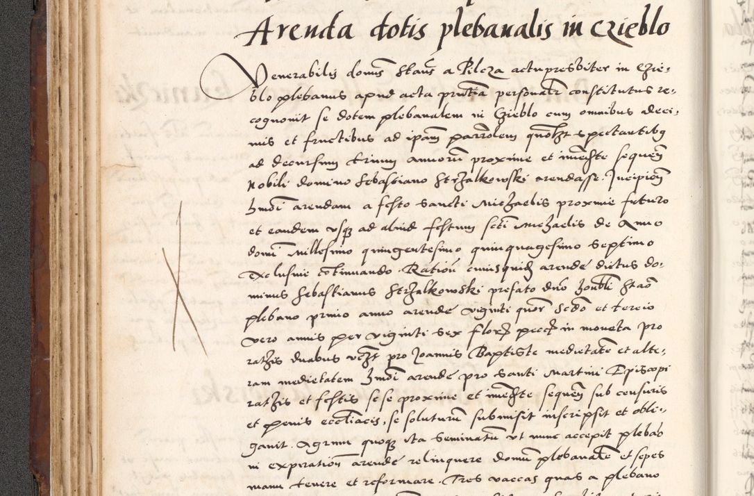 Zdjęcie nr 150 dla obiektu archiwalnego: Acta actorum causarum, sententiarum tam diffinitivarum quam interlocutoriam, obligationum, constitutionum, contractuum etc. coram reverendo patre domino Petro Porembski preposito Oswieczimensi, canonico et officiali Cracoviensi de anno Domini millesimo DºLº quarto, indictione duodecima, pontificatus sanctissimi in Christo patris et domini nostri domini Julii divina providencia papae eius nominis tercii, anno quarto, a die et mense infrasciptis continuantur