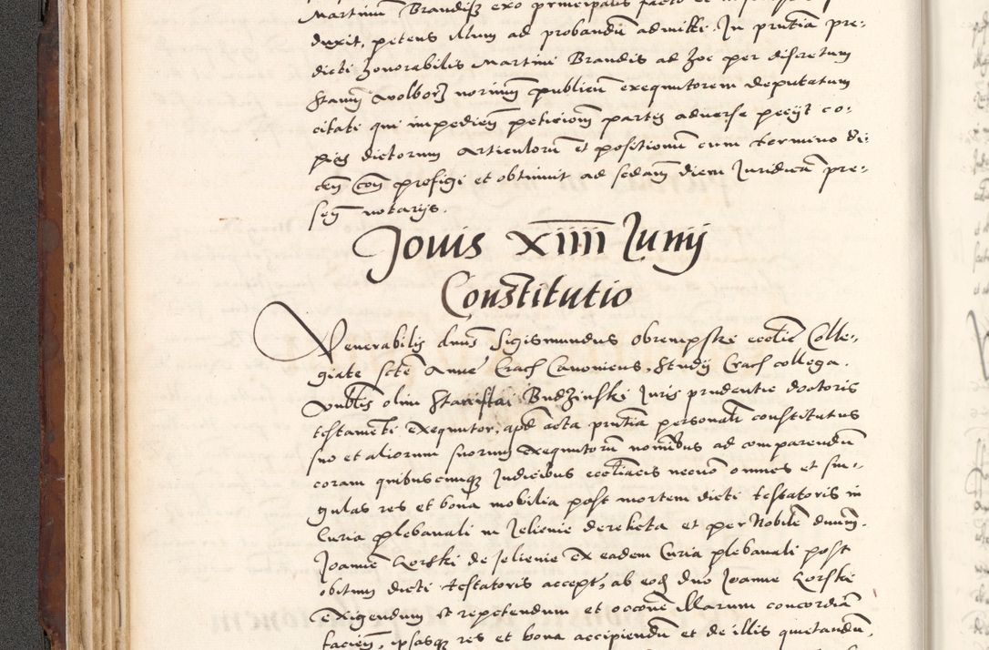 Zdjęcie nr 154 dla obiektu archiwalnego: Acta actorum causarum, sententiarum tam diffinitivarum quam interlocutoriam, obligationum, constitutionum, contractuum etc. coram reverendo patre domino Petro Porembski preposito Oswieczimensi, canonico et officiali Cracoviensi de anno Domini millesimo DºLº quarto, indictione duodecima, pontificatus sanctissimi in Christo patris et domini nostri domini Julii divina providencia papae eius nominis tercii, anno quarto, a die et mense infrasciptis continuantur