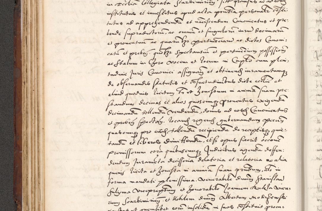 Zdjęcie nr 148 dla obiektu archiwalnego: Acta actorum causarum, sententiarum tam diffinitivarum quam interlocutoriam, obligationum, constitutionum, contractuum etc. coram reverendo patre domino Petro Porembski preposito Oswieczimensi, canonico et officiali Cracoviensi de anno Domini millesimo DºLº quarto, indictione duodecima, pontificatus sanctissimi in Christo patris et domini nostri domini Julii divina providencia papae eius nominis tercii, anno quarto, a die et mense infrasciptis continuantur