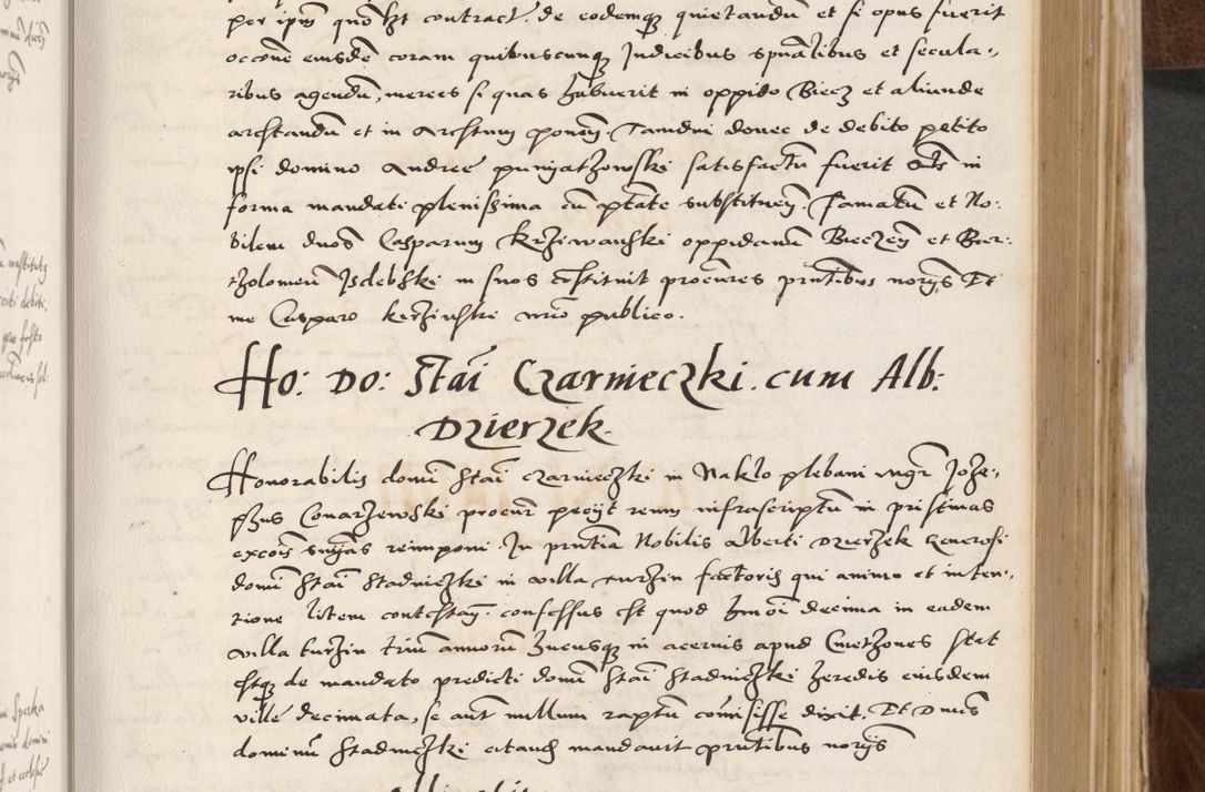 Zdjęcie nr 147 dla obiektu archiwalnego: Acta actorum causarum, sententiarum tam diffinitivarum quam interlocutoriam, obligationum, constitutionum, contractuum etc. coram reverendo patre domino Petro Porembski preposito Oswieczimensi, canonico et officiali Cracoviensi de anno Domini millesimo DºLº quarto, indictione duodecima, pontificatus sanctissimi in Christo patris et domini nostri domini Julii divina providencia papae eius nominis tercii, anno quarto, a die et mense infrasciptis continuantur