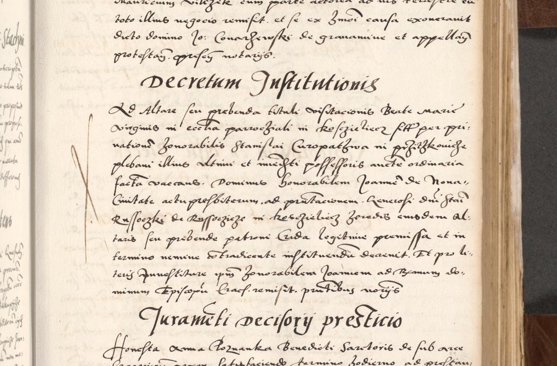 Zdjęcie nr 137 dla obiektu archiwalnego: Acta actorum causarum, sententiarum tam diffinitivarum quam interlocutoriam, obligationum, constitutionum, contractuum etc. coram reverendo patre domino Petro Porembski preposito Oswieczimensi, canonico et officiali Cracoviensi de anno Domini millesimo DºLº quarto, indictione duodecima, pontificatus sanctissimi in Christo patris et domini nostri domini Julii divina providencia papae eius nominis tercii, anno quarto, a die et mense infrasciptis continuantur