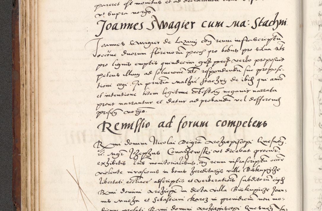 Zdjęcie nr 136 dla obiektu archiwalnego: Acta actorum causarum, sententiarum tam diffinitivarum quam interlocutoriam, obligationum, constitutionum, contractuum etc. coram reverendo patre domino Petro Porembski preposito Oswieczimensi, canonico et officiali Cracoviensi de anno Domini millesimo DºLº quarto, indictione duodecima, pontificatus sanctissimi in Christo patris et domini nostri domini Julii divina providencia papae eius nominis tercii, anno quarto, a die et mense infrasciptis continuantur