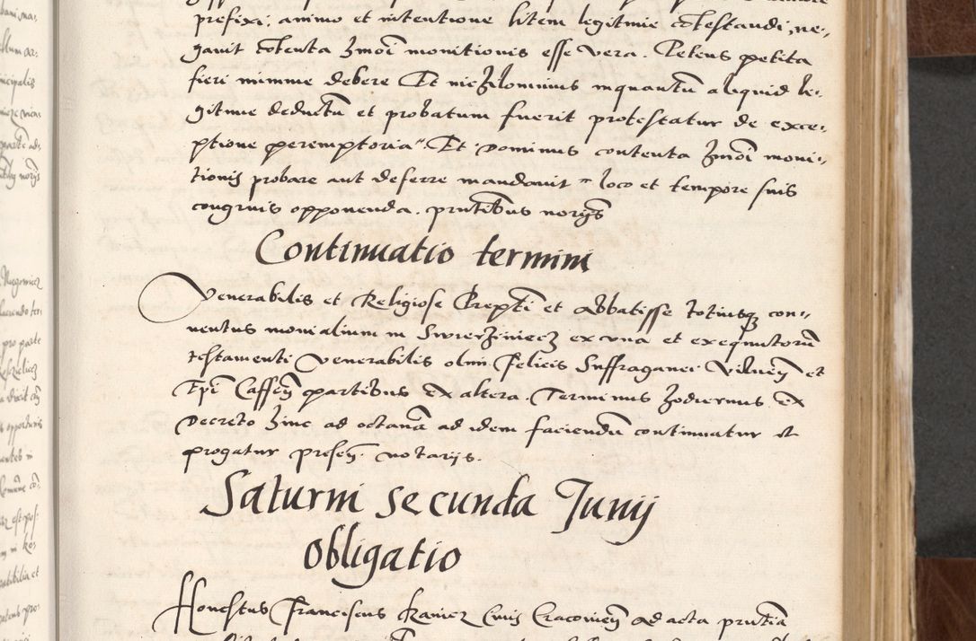 Zdjęcie nr 129 dla obiektu archiwalnego: Acta actorum causarum, sententiarum tam diffinitivarum quam interlocutoriam, obligationum, constitutionum, contractuum etc. coram reverendo patre domino Petro Porembski preposito Oswieczimensi, canonico et officiali Cracoviensi de anno Domini millesimo DºLº quarto, indictione duodecima, pontificatus sanctissimi in Christo patris et domini nostri domini Julii divina providencia papae eius nominis tercii, anno quarto, a die et mense infrasciptis continuantur