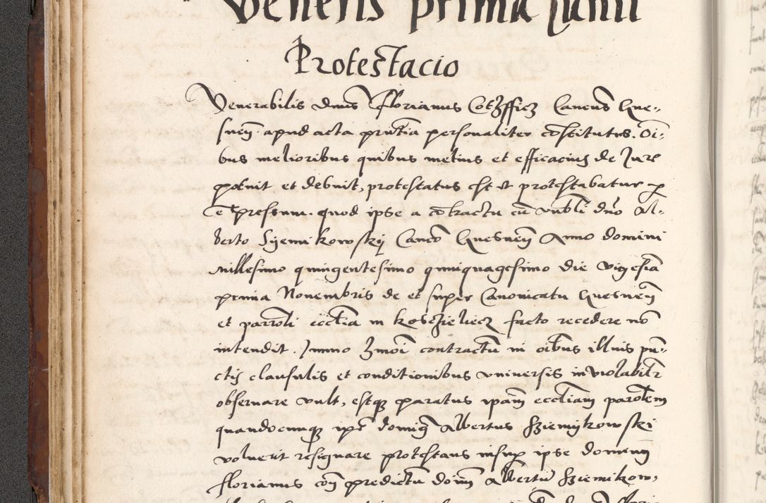 Zdjęcie nr 124 dla obiektu archiwalnego: Acta actorum causarum, sententiarum tam diffinitivarum quam interlocutoriam, obligationum, constitutionum, contractuum etc. coram reverendo patre domino Petro Porembski preposito Oswieczimensi, canonico et officiali Cracoviensi de anno Domini millesimo DºLº quarto, indictione duodecima, pontificatus sanctissimi in Christo patris et domini nostri domini Julii divina providencia papae eius nominis tercii, anno quarto, a die et mense infrasciptis continuantur