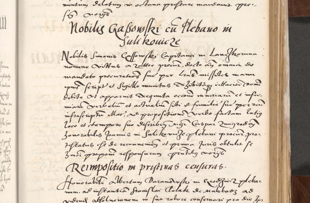 Zdjęcie nr 121 dla obiektu archiwalnego: Acta actorum causarum, sententiarum tam diffinitivarum quam interlocutoriam, obligationum, constitutionum, contractuum etc. coram reverendo patre domino Petro Porembski preposito Oswieczimensi, canonico et officiali Cracoviensi de anno Domini millesimo DºLº quarto, indictione duodecima, pontificatus sanctissimi in Christo patris et domini nostri domini Julii divina providencia papae eius nominis tercii, anno quarto, a die et mense infrasciptis continuantur