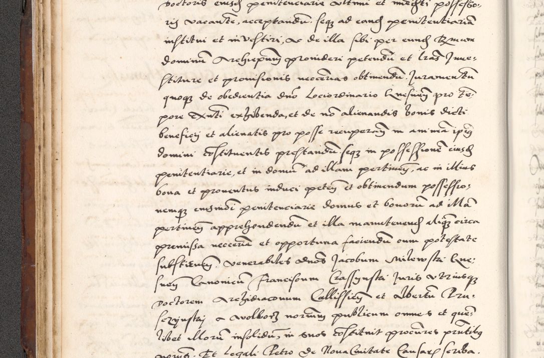 Zdjęcie nr 116 dla obiektu archiwalnego: Acta actorum causarum, sententiarum tam diffinitivarum quam interlocutoriam, obligationum, constitutionum, contractuum etc. coram reverendo patre domino Petro Porembski preposito Oswieczimensi, canonico et officiali Cracoviensi de anno Domini millesimo DºLº quarto, indictione duodecima, pontificatus sanctissimi in Christo patris et domini nostri domini Julii divina providencia papae eius nominis tercii, anno quarto, a die et mense infrasciptis continuantur