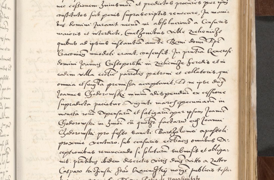 Zdjęcie nr 111 dla obiektu archiwalnego: Acta actorum causarum, sententiarum tam diffinitivarum quam interlocutoriam, obligationum, constitutionum, contractuum etc. coram reverendo patre domino Petro Porembski preposito Oswieczimensi, canonico et officiali Cracoviensi de anno Domini millesimo DºLº quarto, indictione duodecima, pontificatus sanctissimi in Christo patris et domini nostri domini Julii divina providencia papae eius nominis tercii, anno quarto, a die et mense infrasciptis continuantur