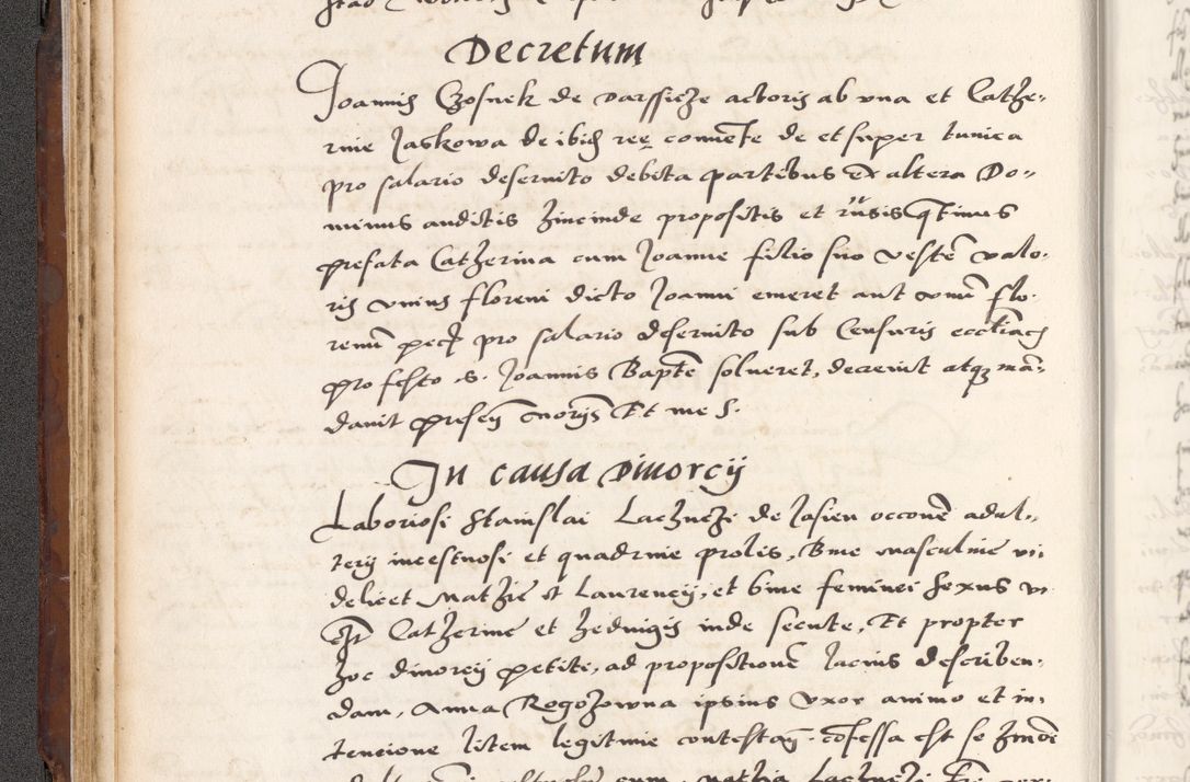 Zdjęcie nr 106 dla obiektu archiwalnego: Acta actorum causarum, sententiarum tam diffinitivarum quam interlocutoriam, obligationum, constitutionum, contractuum etc. coram reverendo patre domino Petro Porembski preposito Oswieczimensi, canonico et officiali Cracoviensi de anno Domini millesimo DºLº quarto, indictione duodecima, pontificatus sanctissimi in Christo patris et domini nostri domini Julii divina providencia papae eius nominis tercii, anno quarto, a die et mense infrasciptis continuantur