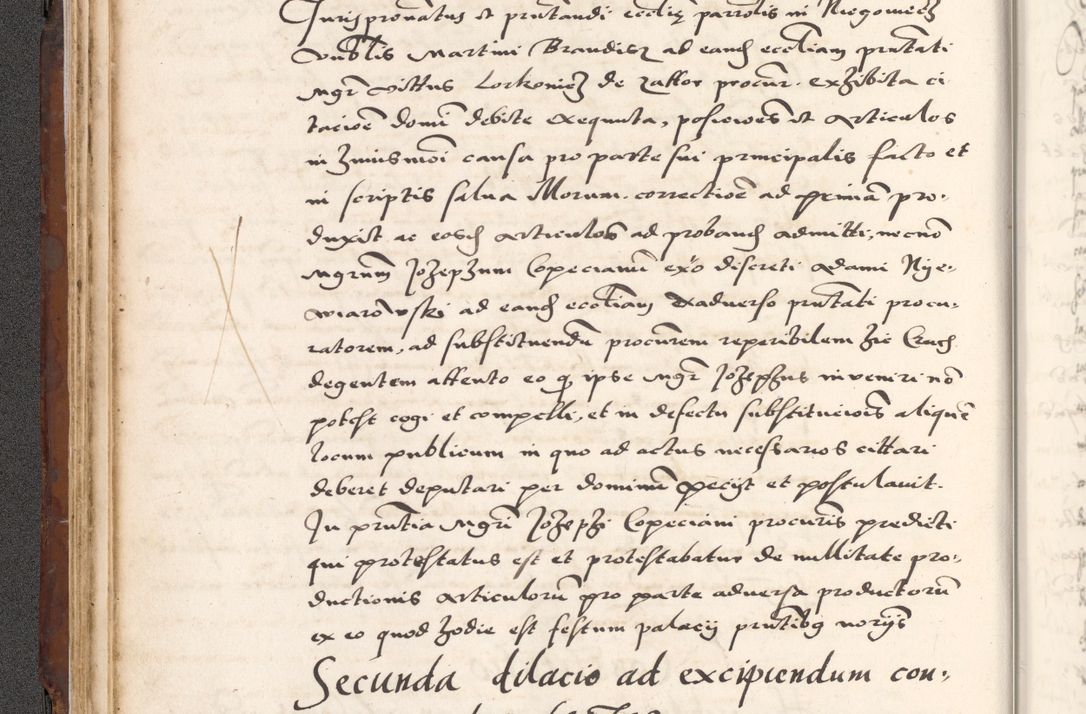 Zdjęcie nr 108 dla obiektu archiwalnego: Acta actorum causarum, sententiarum tam diffinitivarum quam interlocutoriam, obligationum, constitutionum, contractuum etc. coram reverendo patre domino Petro Porembski preposito Oswieczimensi, canonico et officiali Cracoviensi de anno Domini millesimo DºLº quarto, indictione duodecima, pontificatus sanctissimi in Christo patris et domini nostri domini Julii divina providencia papae eius nominis tercii, anno quarto, a die et mense infrasciptis continuantur