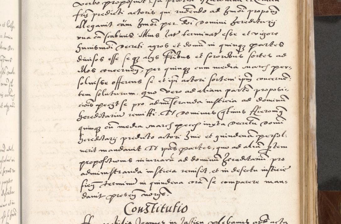 Zdjęcie nr 107 dla obiektu archiwalnego: Acta actorum causarum, sententiarum tam diffinitivarum quam interlocutoriam, obligationum, constitutionum, contractuum etc. coram reverendo patre domino Petro Porembski preposito Oswieczimensi, canonico et officiali Cracoviensi de anno Domini millesimo DºLº quarto, indictione duodecima, pontificatus sanctissimi in Christo patris et domini nostri domini Julii divina providencia papae eius nominis tercii, anno quarto, a die et mense infrasciptis continuantur