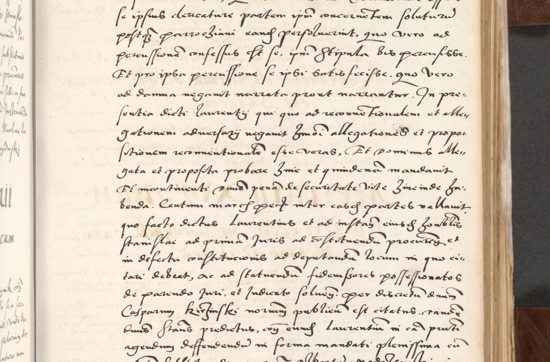 Zdjęcie nr 99 dla obiektu archiwalnego: Acta actorum causarum, sententiarum tam diffinitivarum quam interlocutoriam, obligationum, constitutionum, contractuum etc. coram reverendo patre domino Petro Porembski preposito Oswieczimensi, canonico et officiali Cracoviensi de anno Domini millesimo DºLº quarto, indictione duodecima, pontificatus sanctissimi in Christo patris et domini nostri domini Julii divina providencia papae eius nominis tercii, anno quarto, a die et mense infrasciptis continuantur