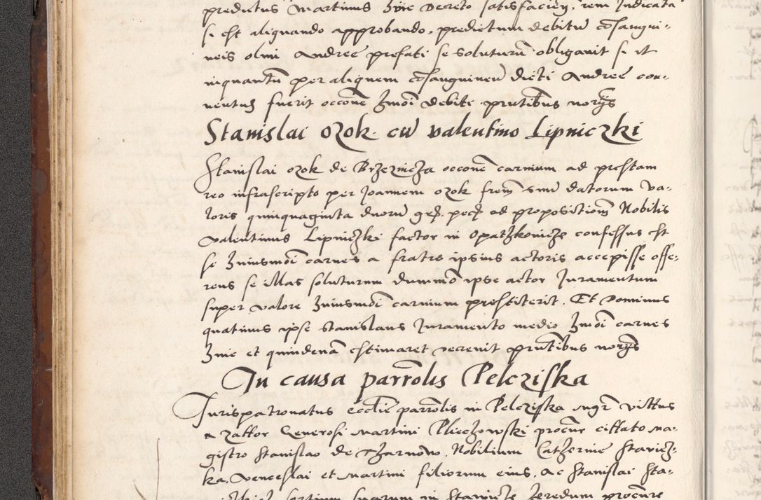 Zdjęcie nr 88 dla obiektu archiwalnego: Acta actorum causarum, sententiarum tam diffinitivarum quam interlocutoriam, obligationum, constitutionum, contractuum etc. coram reverendo patre domino Petro Porembski preposito Oswieczimensi, canonico et officiali Cracoviensi de anno Domini millesimo DºLº quarto, indictione duodecima, pontificatus sanctissimi in Christo patris et domini nostri domini Julii divina providencia papae eius nominis tercii, anno quarto, a die et mense infrasciptis continuantur