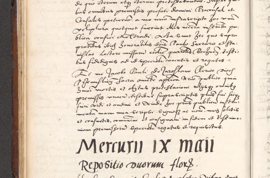 Zdjęcie nr 86 dla obiektu archiwalnego: Acta actorum causarum, sententiarum tam diffinitivarum quam interlocutoriam, obligationum, constitutionum, contractuum etc. coram reverendo patre domino Petro Porembski preposito Oswieczimensi, canonico et officiali Cracoviensi de anno Domini millesimo DºLº quarto, indictione duodecima, pontificatus sanctissimi in Christo patris et domini nostri domini Julii divina providencia papae eius nominis tercii, anno quarto, a die et mense infrasciptis continuantur