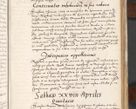 Zdjęcie nr 71 dla obiektu archiwalnego: Acta actorum causarum, sententiarum tam diffinitivarum quam interlocutoriam, obligationum, constitutionum, contractuum etc. coram reverendo patre domino Petro Porembski preposito Oswieczimensi, canonico et officiali Cracoviensi de anno Domini millesimo DºLº quarto, indictione duodecima, pontificatus sanctissimi in Christo patris et domini nostri domini Julii divina providencia papae eius nominis tercii, anno quarto, a die et mense infrasciptis continuantur
